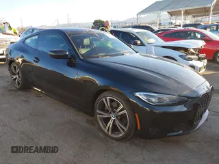 2022 BMW 4 Series 430i with VIN WBA53AP03NCK93131, listed as a IAAI auction lot 41349992 with 15,346 mi miles and . Bid and sale history available at carsss.com. Image 1.