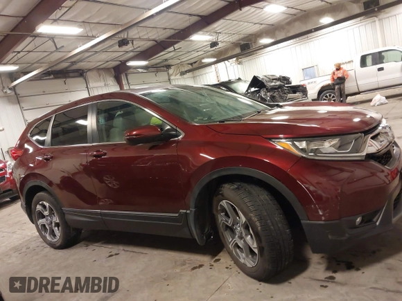 2019 Honda CR-V EX with VIN 5J6RW2H55KL021343, listed as a IAAI auction lot 41599161 with 75,727 mi miles. Bid and sale history available at carsss.com. Image 13.