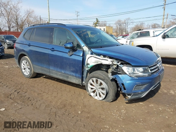 2018 Volkswagen Tiguan S with VIN 3VV1B7AX6JM108786, listed as a IAAI auction lot 41708099 with 162,289 mi miles and . Bid and sale history available at DreamBid. Image 1.