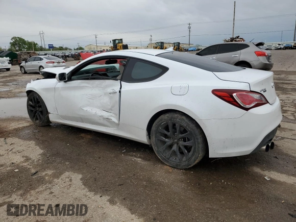 2015 Hyundai Genesis Coupe 3.8L Base with VIN KMHHT6KJ7FU125478, listed as a Copart auction lot 66081934 with 77,314 mi miles and Salvage title. Bid and sale history available at DreamBid. Image 2.