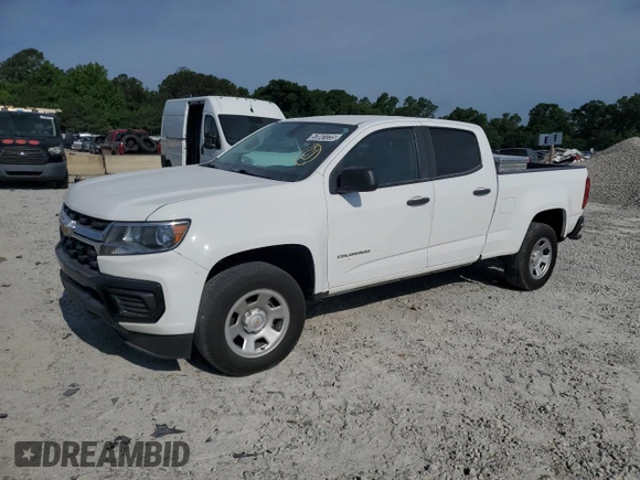 2021 Chevrolet Colorado 2WD Work Truck with VIN 1GCGSBEN5M1279342, listed as a Copart auction lot 53841235 with 172,603 mi miles and Clean title. Bid and sale history available at DreamBid. Image 1.