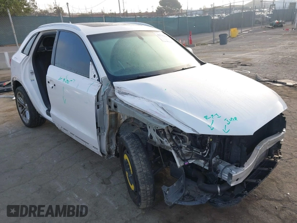 2017 Audi Q3 Premium Plus with VIN WA1JCCFS2HR017731, listed as a IAAI auction lot 42712120 with 89,741 mi miles and . Bid and sale history available at DreamBid. Image 1.