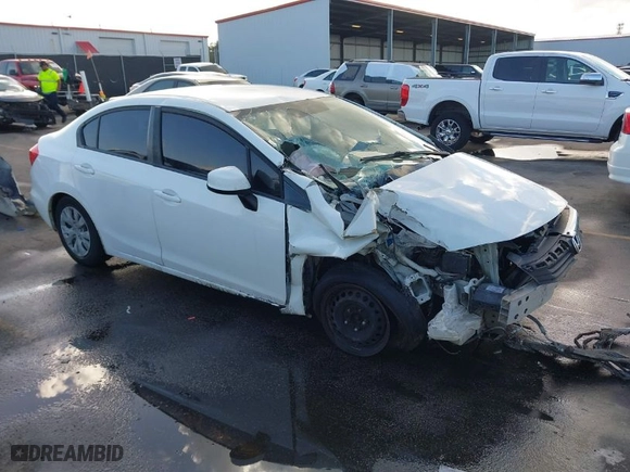 2012 Honda Civic Sdn LX with VIN 19XFB2F5XCE025289, listed as a IAAI auction lot 40777323 with 198,115 mi miles. Bid and sale history available at carsss.com. Image 1.