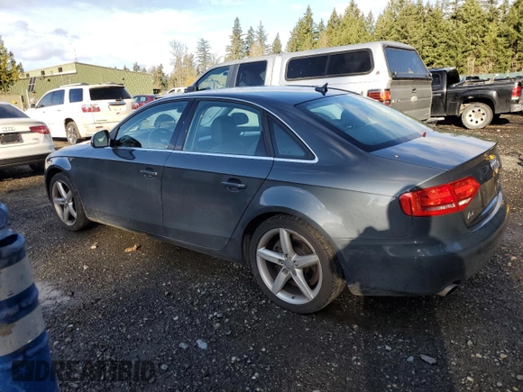 2009 Audi A4 3.2L Prestige with VIN WAUMK78K19A120162, listed as a Copart auction lot 81000214 with 119,251 mi miles and Salvage Title. Bid and sale history available at carsss.com. Image 2.
