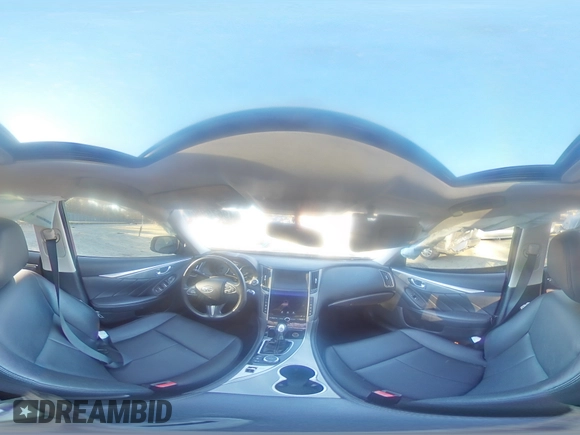 2016 Infiniti Q50 2.0t Premium with VIN JN1CV7AR3GM253517, listed as a Copart auction lot 49679935 with 100,160 mi miles and Salvage Title. Bid and sale history available at carsss.com. Image 12.