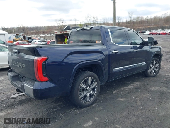 2022 Toyota Tundra Capstone Hybrid with VIN 5TFVC5DB5NX009829, listed as a IAAI auction lot 41983391 with 70,015 mi miles and . Bid and sale history available at DreamBid. Image 4.