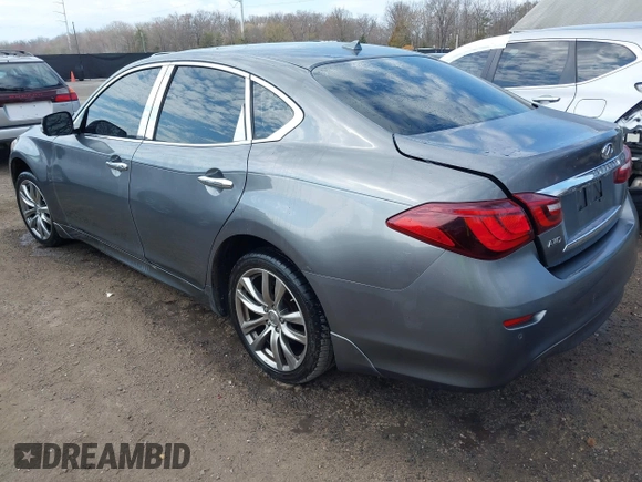2016 Infiniti Q70 with VIN JN1BY1AR0GM270212, listed as a IAAI auction lot 41889159 with 108,760 mi miles. Bid and sale history available at carsss.com. Image 3.