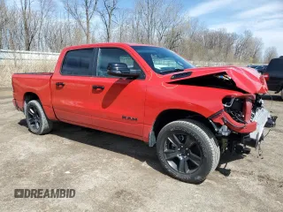 2024 Ram 1500 Big Horn z VIN 1C6SRFFT7RN195816, wystawiony jako Copart lot #52873845 z przebiegiem 10 090 mil mil oraz Szkoda całkowita • Salvage title. Historia ofert i sprzedaży dostępna na DreamBid. Obrazek 4.