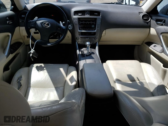 2009 Lexus IS 250 z VIN JTHCK262X95033551, wystawiony jako Copart lot #55678975 z przebiegiem 268 171 mil mil oraz Czysty tytuł • Clean title. Historia ofert i sprzedaży dostępna na DreamBid. Obrazek 8.