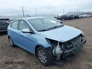 2013 Hyundai Accent GL with VIN KMHCT5AE8DU073123, listed as a IAAI auction lot 41895506 with 78,777 mi miles. Bid and sale history available at carsss.com. Image 1.