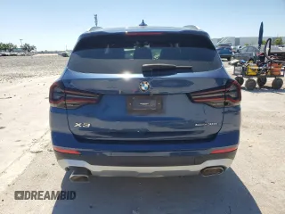 2022 BMW X3 sDrive30i with VIN WBX47DP0XNN158398, listed as a Copart auction lot 49819095 with 53,816 mi miles and Non Repairable. Bid and sale history available at DreamBid. Image 6.