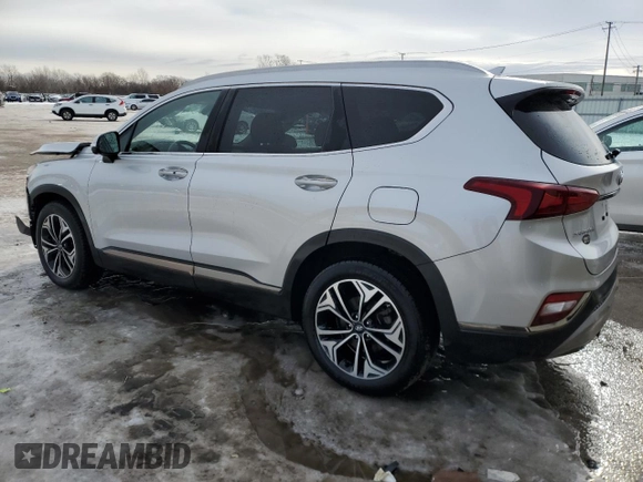 2020 Hyundai Santa Fe Limited with VIN 5NMS5CAA3LH174698, listed as a Copart auction lot 45596365 with 58,338 mi miles and Salvage Title. Bid and sale history available at carsss.com. Image 2.