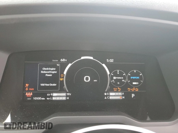 2022 Toyota Tundra Limited Hybrid with VIN 5TFJC5DB4NX008945, listed as a Copart auction lot 71315034 with 10,500 mi miles and Salvage title. Bid and sale history available at DreamBid. Image 9.