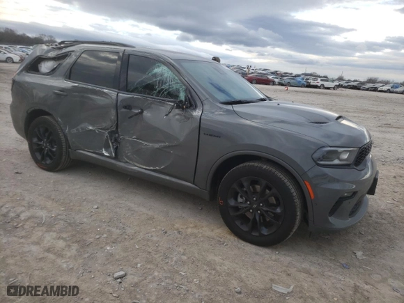2023 Dodge Durango R/T Plus with VIN 1C4SDJCT4PC694337, listed as a Copart auction lot 86651464 with 9,870 mi miles and Salvage Title. Bid and sale history available at carsss.com. Image 4.