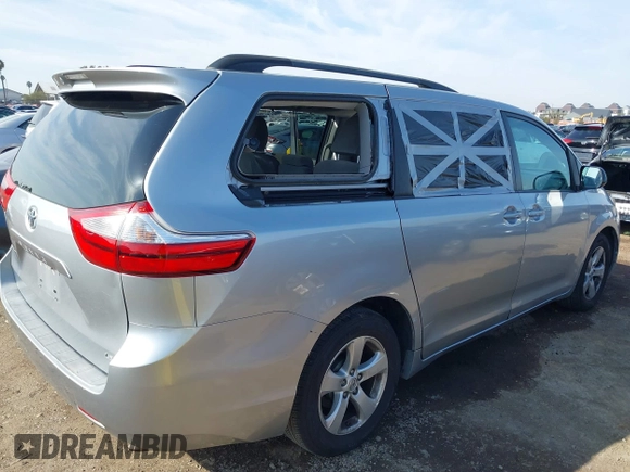 2016 Toyota Sienna LE AAS with VIN 5TDKK3DC2GS750211, listed as a IAAI auction lot 41444073 with 120,185 mi miles and . Bid and sale history available at DreamBid. Image 6.