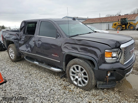 2015 GMC Sierra 1500 Denali with VIN 3GTU2WEJ5FG379808, listed as a Copart auction lot 51179255 with 116,755 mi miles and Salvage Title. Bid and sale history available at carsss.com. Image 4.