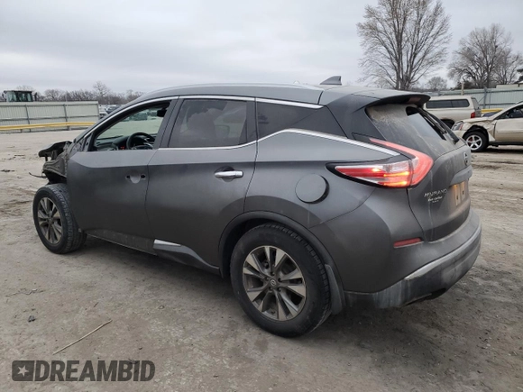 2016 Nissan Murano S with VIN 5N1AZ2MG7GN170717, listed as a Copart auction lot 47201465 with 180,444 mi miles and Salvage Title. Bid and sale history available at carsss.com. Image 2.