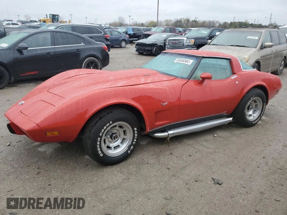 1978 Chevrolet Corvette z VIN 1Z8748S430085, wystawiony jako Copart lot #80958584 z przebiegiem 1 768 mil mil oraz Szkoda całkowita • Salvage title. Historia ofert i sprzedaży dostępna na DreamBid. Obrazek 1.