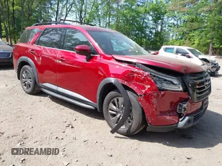 2022 Nissan Pathfinder SV with VIN 5N1DR3BA2NC233619, listed as a IAAI auction lot 42166736 with 31,985 mi miles and . Bid and sale history available at DreamBid. Image 1.