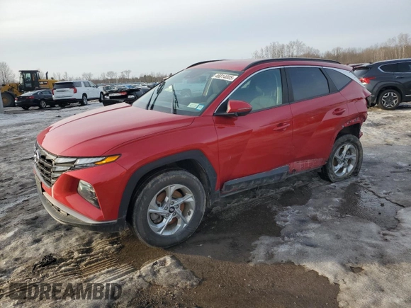 2022 Hyundai Tucson SEL with VIN 5NMJBCAE5NH060342, listed as a Copart auction lot 46814005 with 42,198 mi miles and Salvage Title. Bid and sale history available at carsss.com. Image 1.