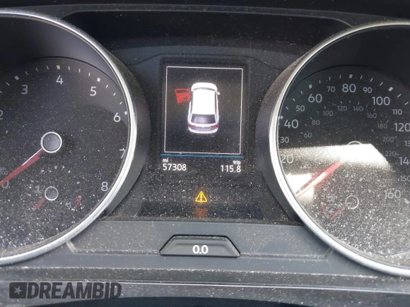 2019 Volkswagen Tiguan SE with VIN 3VV3B7AX3KM130075, listed as a IAAI auction lot 41807584 with 57,308 mi miles and . Bid and sale history available at DreamBid. Image 7.