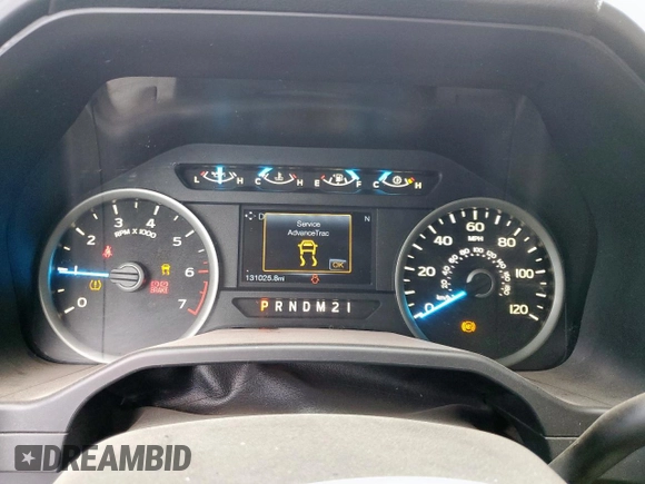 2015 Ford F-150 XL with VIN 1FTEW1CP2FKE23839, listed as a Copart auction lot 54577605 with 131,025 mi miles and Salvage title. Bid and sale history available at DreamBid. Image 9.