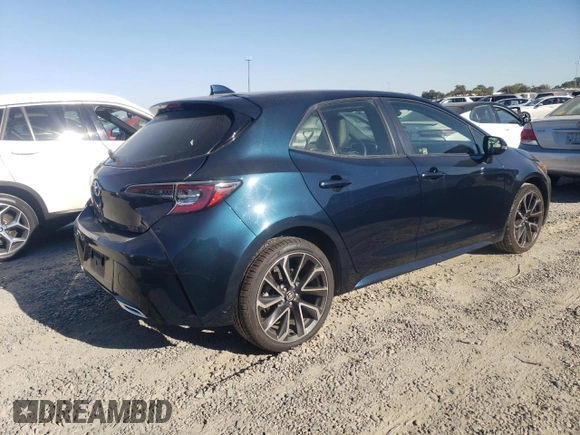 2019 Toyota Corolla Hatchback SE with VIN JTNK4RBEXK3029190, listed as a Copart auction lot 71320434 with 54,665 mi miles and Salvage Title. Bid and sale history available at carsss.com. Image 3.