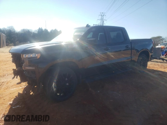 2021 Chevrolet Silverado 1500 RST with VIN 1GCUYEET7MZ394429, listed as a Copart auction lot 41512345 with 50,723 mi miles and Salvage Title. Bid and sale history available at carsss.com. Image 1.