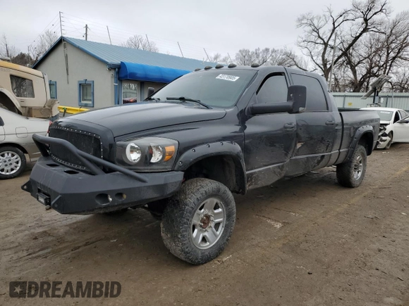 2007 Dodge 2500 Laramie with VIN 3D7KS29A37G841087, listed as a Copart auction lot 43170905 with 234,584 mi miles and Salvage Title. Bid and sale history available at DreamBid. Image 1.