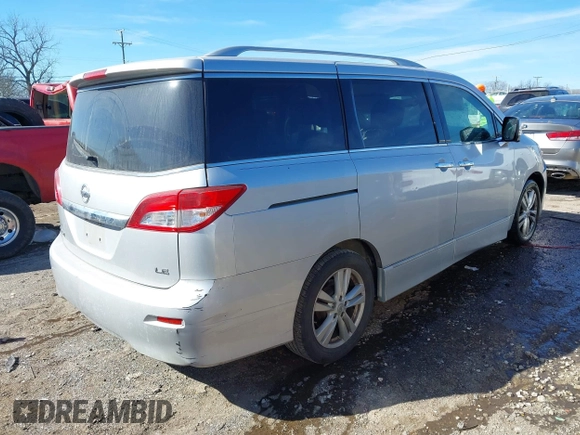 2014 Nissan Quest S with VIN JN8AE2KP6E9100574, listed as a IAAI auction lot 41658656 with 137,335 mi miles. Bid and sale history available at carsss.com. Image 4.