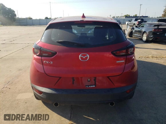 2021 Mazda CX-3 Sport with VIN JM1DKDB70M1504528, listed as a Copart auction lot 75355014 with 45,198 mi miles and Salvage Title. Bid and sale history available at carsss.com. Image 6.