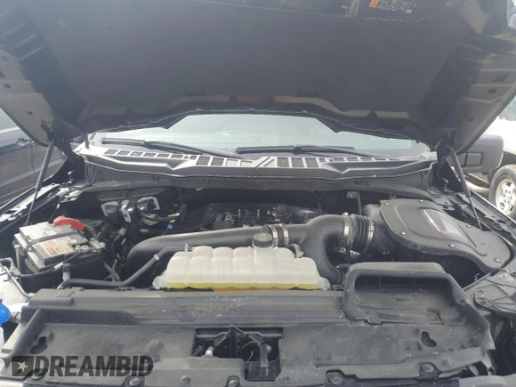 2024 Ford F-150 XLT with VIN 1FTFW3L89RKD35576, listed as a Copart auction lot 49867725 with 8,608 mi miles and Salvage Title. Bid and sale history available at DreamBid. Image 13.