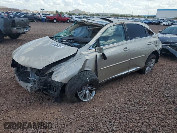 2012 Lexus RX 450h with VIN JTJBC1BA3C2435404, listed as a Copart auction lot 50693325 with 164,221 mi miles and Salvage Title. Bid and sale history available at DreamBid. Image 1.