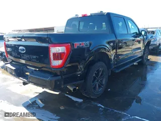 2021 Ford F-150 XL with VIN 1FTFW1ED5MFA77878, listed as a IAAI auction lot 41379916 with 95,731 mi miles. Bid and sale history available at carsss.com. Image 4.