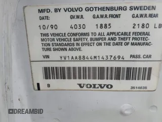 1991 Volvo 240 с VIN YV1AA8844M1437694, выставлен на аукционе IAAI как лот 42171739 с пробегом 230 833 миль миль и . История ставок и продаж доступна на DreamBid. Изображение 9.