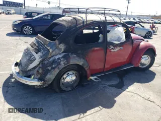 1968 Volkswagen Beetle with VIN 118428470, listed as a Copart auction lot 85266974 with Not Provided miles and Salvage Title. Bid and sale history available at DreamBid. Image 3.