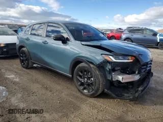 2024 Honda HR-V Sport with VIN 3CZRZ2H53RM765670, listed as a Copart auction lot 86826854 with 12,841 mi miles and Salvage Title. Bid and sale history available at carsss.com. Image 4.