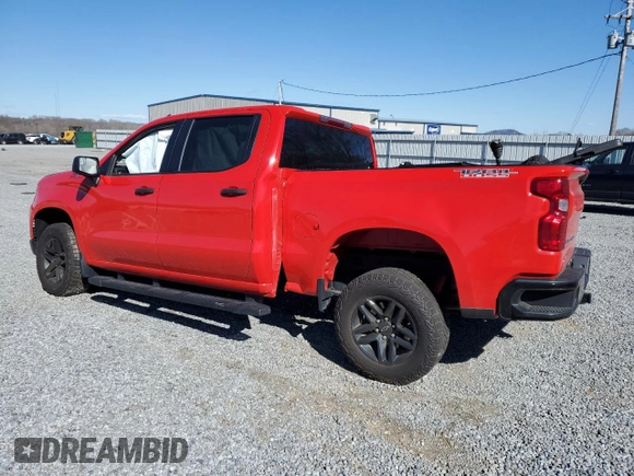 2024 Chevrolet Silverado 1500 Custom Trail Boss with VIN 3GCUDCED1RG192203, listed as a Copart auction lot 48059095 with 0 mi miles and Salvage Title. Bid and sale history available at carsss.com. Image 2.