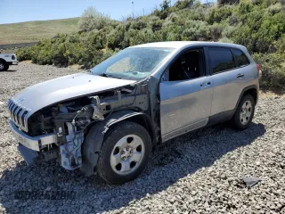 2015 Jeep Cherokee Sport with VIN 1C4PJMAB9FW545249, listed as a Copart auction lot 57528075 with 158,074 mi miles and Salvage title. Bid and sale history available at DreamBid. Image 1.