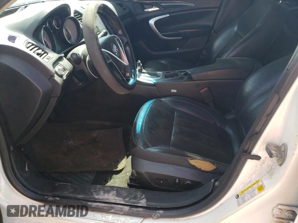 2012 Buick Regal Premium 1 with VIN 2G4GS5EK9C9132535, listed as a Copart auction lot 56859435 with 195,036 mi miles and Salvage title. Bid and sale history available at DreamBid. Image 7.