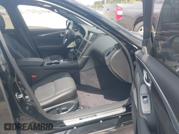 2024 Infiniti Q50 Sensory with VIN JN1EV7CP2RM601184, listed as a IAAI auction lot 41905917 with 3,448 mi miles and . Bid and sale history available at DreamBid. Image 5.
