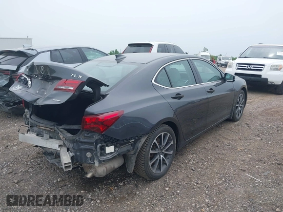 2015 Acura TLX Advance with VIN 19UUB3F72FA005092, listed as a IAAI auction lot 42508850 with 110,853 mi miles and . Bid and sale history available at DreamBid. Image 4.