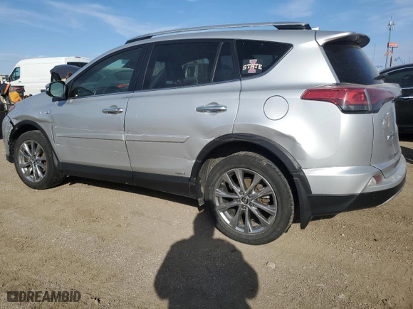 2016 Toyota RAV4 Hybrid Limited with VIN JTMDJREV5GD015782, listed as a Copart auction lot 50271355 with 144,564 mi miles and Salvage Title. Bid and sale history available at carsss.com. Image 2.