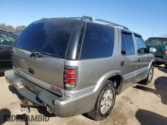 1999 GMC Jimmy SLE with VIN 1GKDT13W1X2537011, listed as a Copart auction lot 76623754 with 212,083 mi miles and Salvage Title. Bid and sale history available at carsss.com. Image 3.
