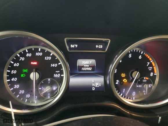 2016 Mercedes-Benz GL with VIN 4JGDF6EE8GA625852, listed as a Copart auction lot 81542183 with 103,982 mi miles. Bid and sale history available at carsss.com. Image 9.