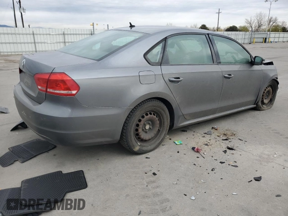2014 Volkswagen Passat S с VIN 1VWAP7A31EC017152, выставлен на аукционе Copart как лот 51634025 с пробегом Не указан миль и Списание • Salvage title. История ставок и продаж доступна на DreamBid. Изображение 3.