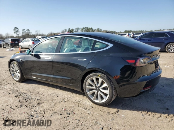 2019 Tesla Model 3 Mid Range with VIN 5YJ3E1EA6KF302273, listed as a Copart auction lot 46649115 with 120,412 mi miles and Salvage Title. Bid and sale history available at DreamBid. Image 2.