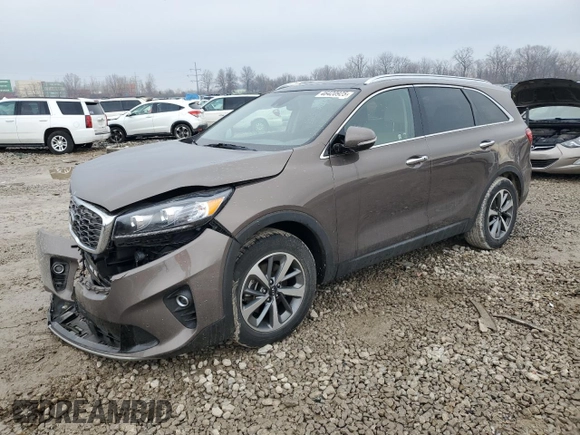 2019 Kia Sorento EX with VIN 5XYPH4A54KG499018, listed as a Copart auction lot 46420925 with 28,271 mi miles and Salvage Title. Bid and sale history available at carsss.com. Image 1.