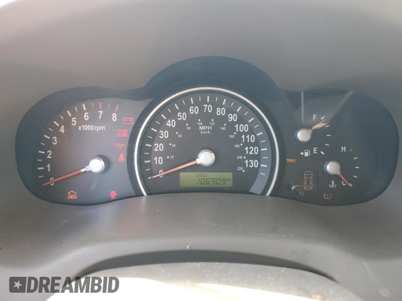 2006 Kia Sedona LX with VIN KNDMB233666035774, listed as a Copart auction lot 65491474 with 106,909 mi miles and Salvage Title. Bid and sale history available at carsss.com. Image 9.