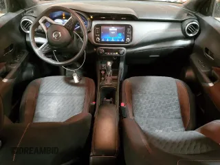 2021 Nissan Kicks SR with VIN 3N1CP5DV0ML474697, listed as a Copart auction lot 53493615 with 100,450 mi miles and Salvage Title. Bid and sale history available at carsss.com. Image 8.